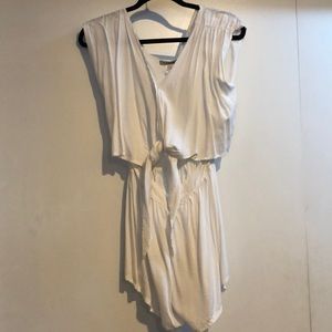 Yireh Skylar Tie Romper - White